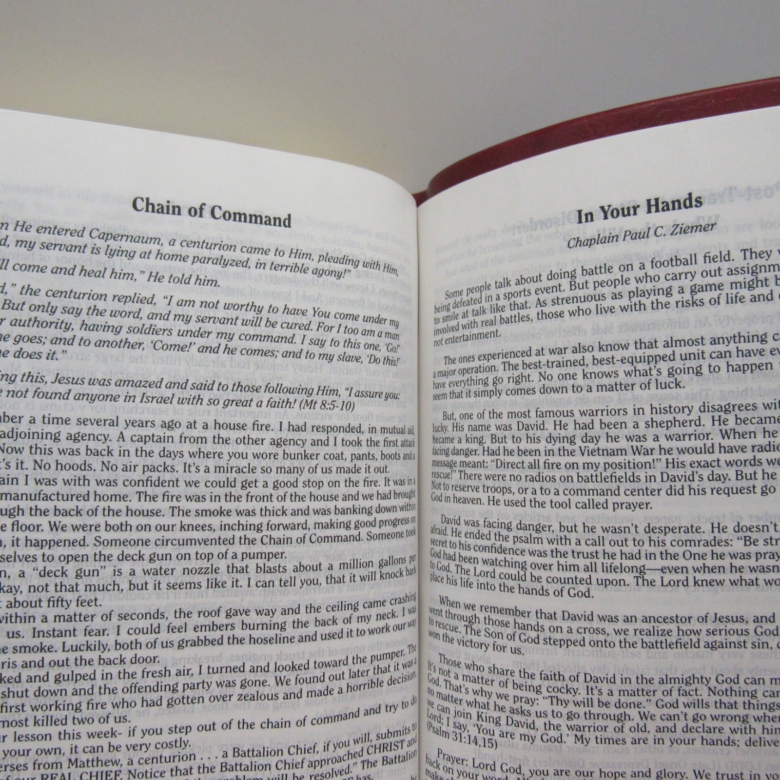 HCSB Firefighter’s Bible Burgundy Soft Simulated Leather Red Letter *READ*
