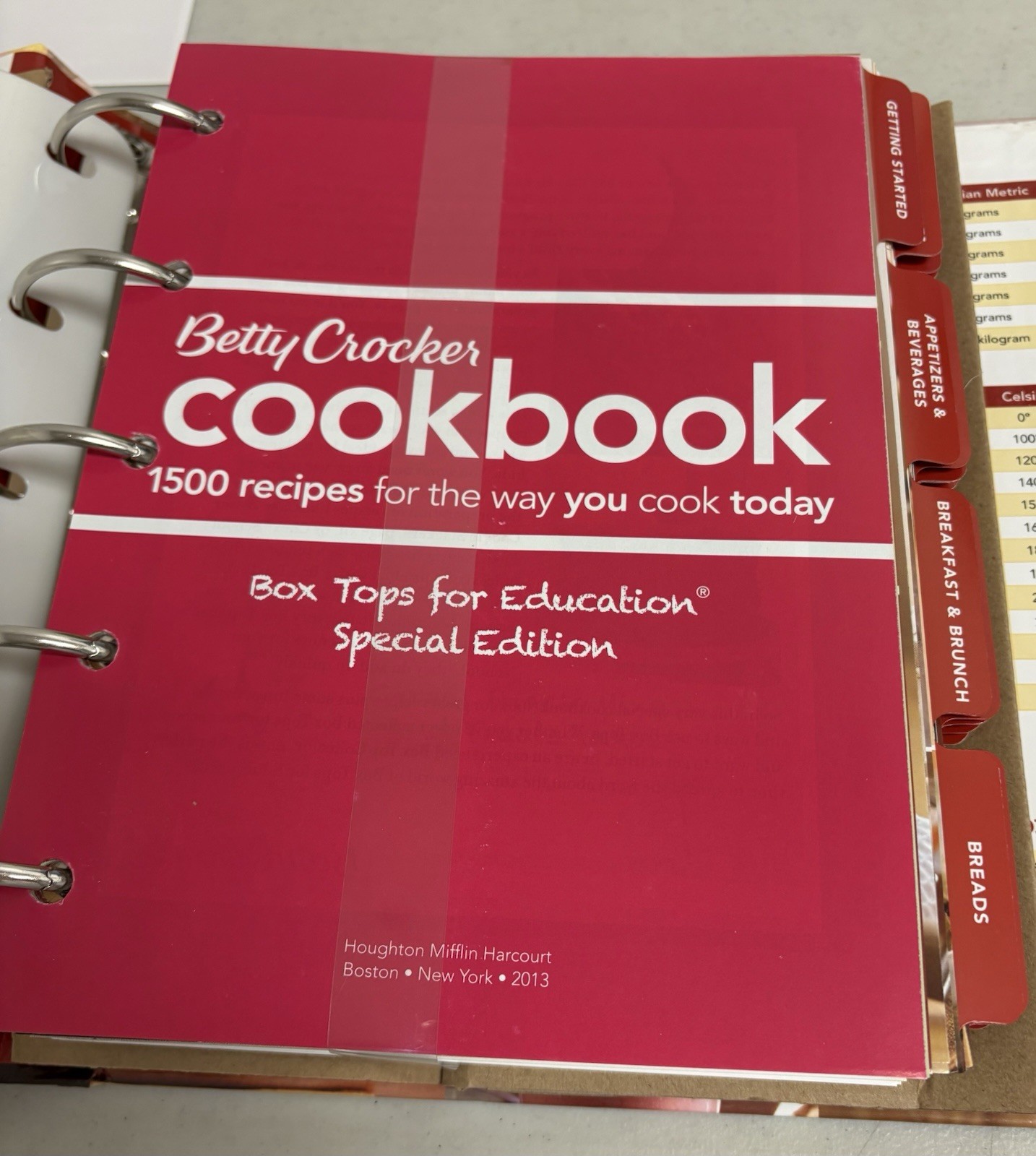 Betty Crocker Cookbook 11th Edition Hardcover binder edition NEW