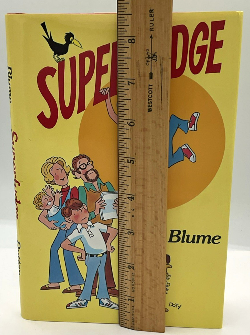 Vintage 1980 Judy Blume Super Fudge Hardcover Book Dust Jacket Doty HC DJ