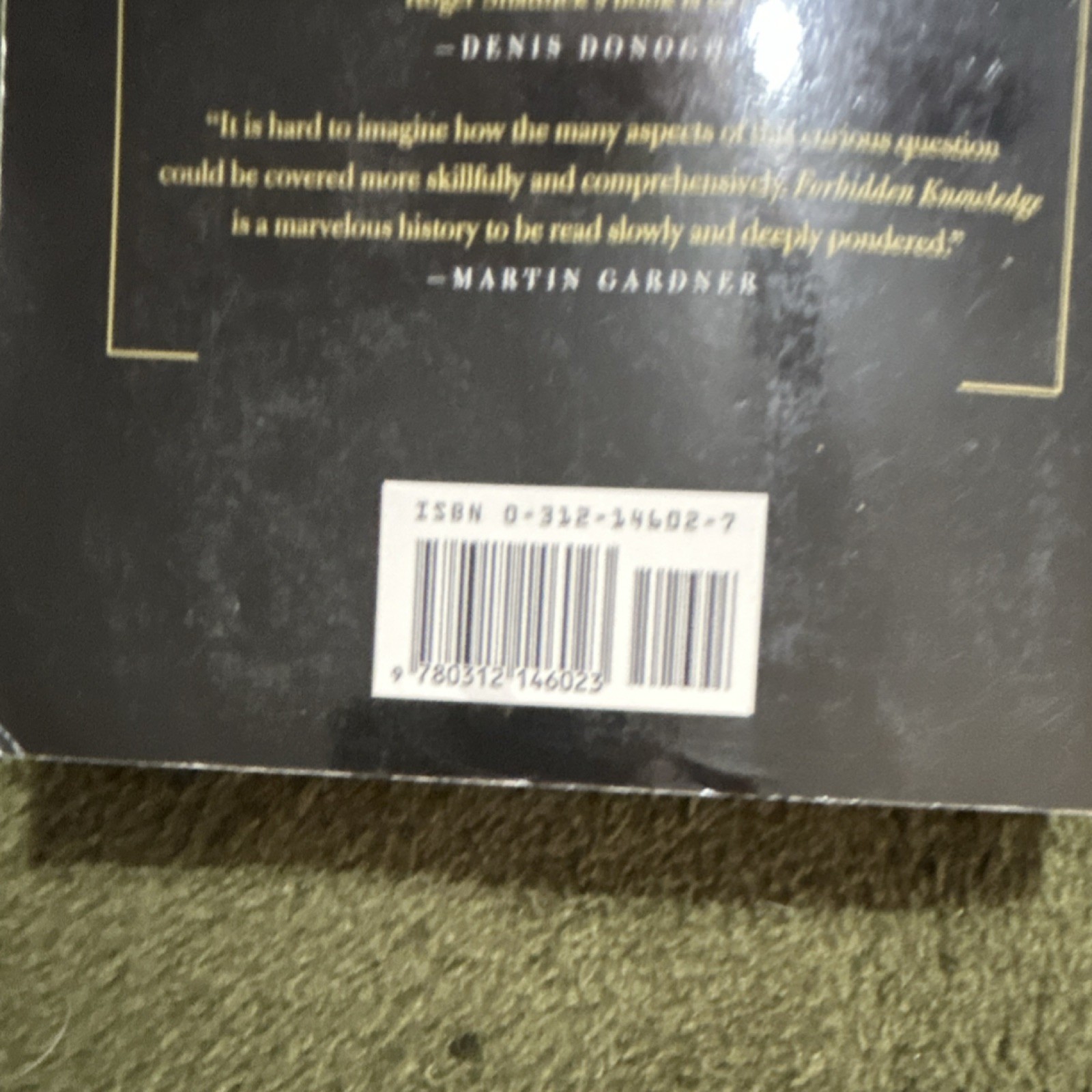 Roger Shattuck Forbidden Knowledge St. Martin’s Press 1996 Hardcover