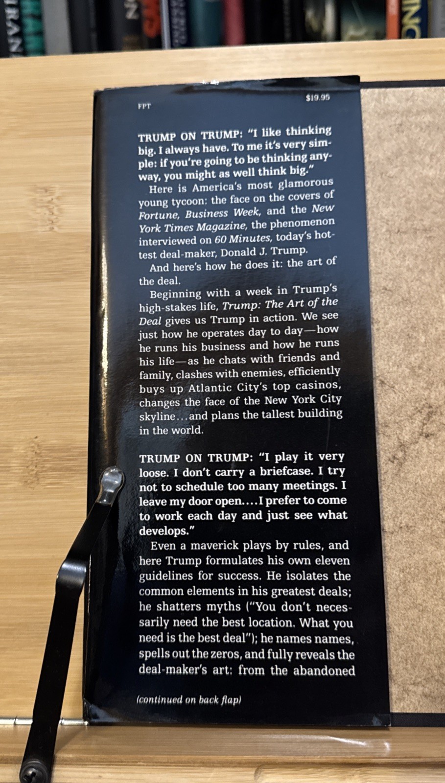 The Art of the Deal – Donald Trump (Hardcover) True First Edition/1st Print, G