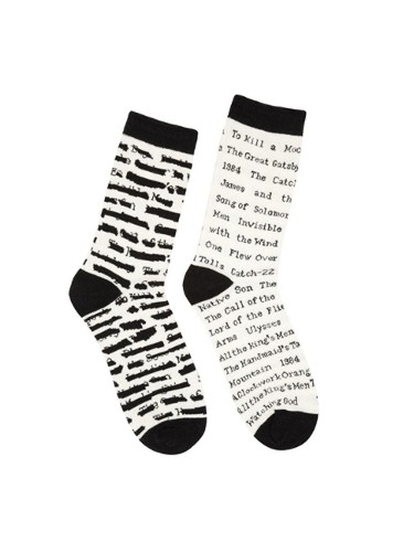 Out of Print Banned Books Socks Large (Clothing) (UK IMPORT)