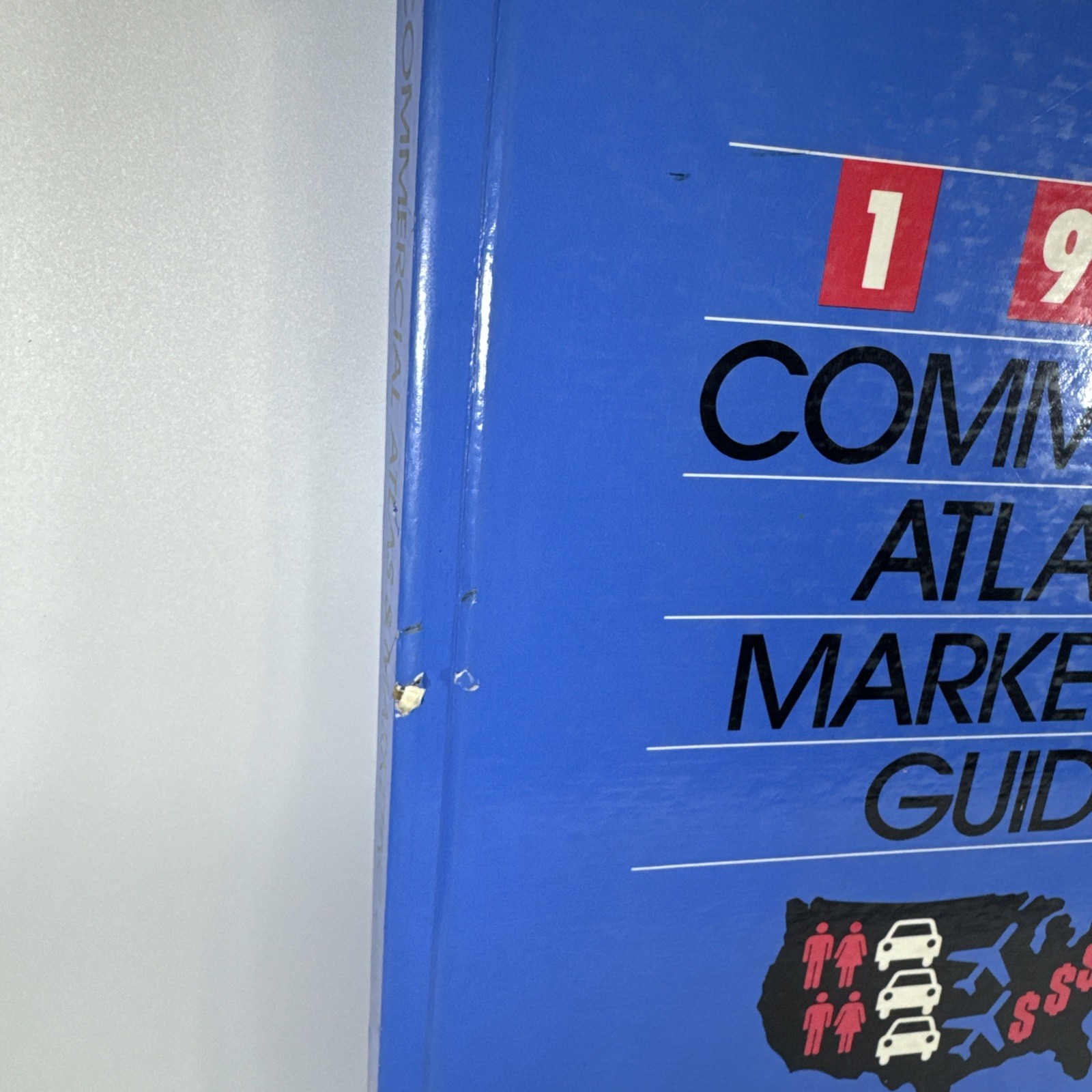 Oversized 1991 Rand McNally Commercial Atlas and Marketing Guide 122nd Edition