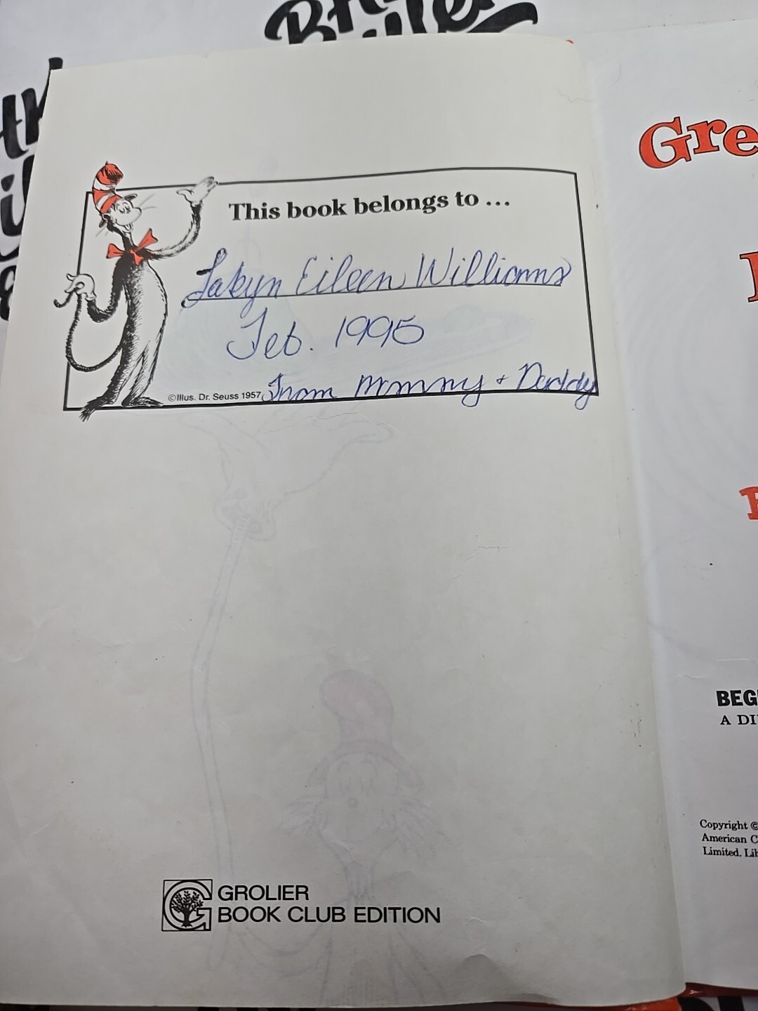 Green Eggs And Ham by Dr. Seuss (1988, Hardcover) Book Children Beginner Books