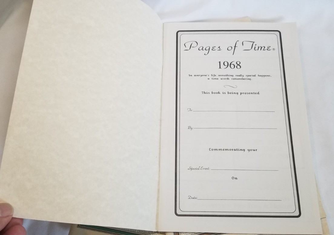 Lot Of 4 Pages Of Time Nostalgia News Report Pamphlet Booklets