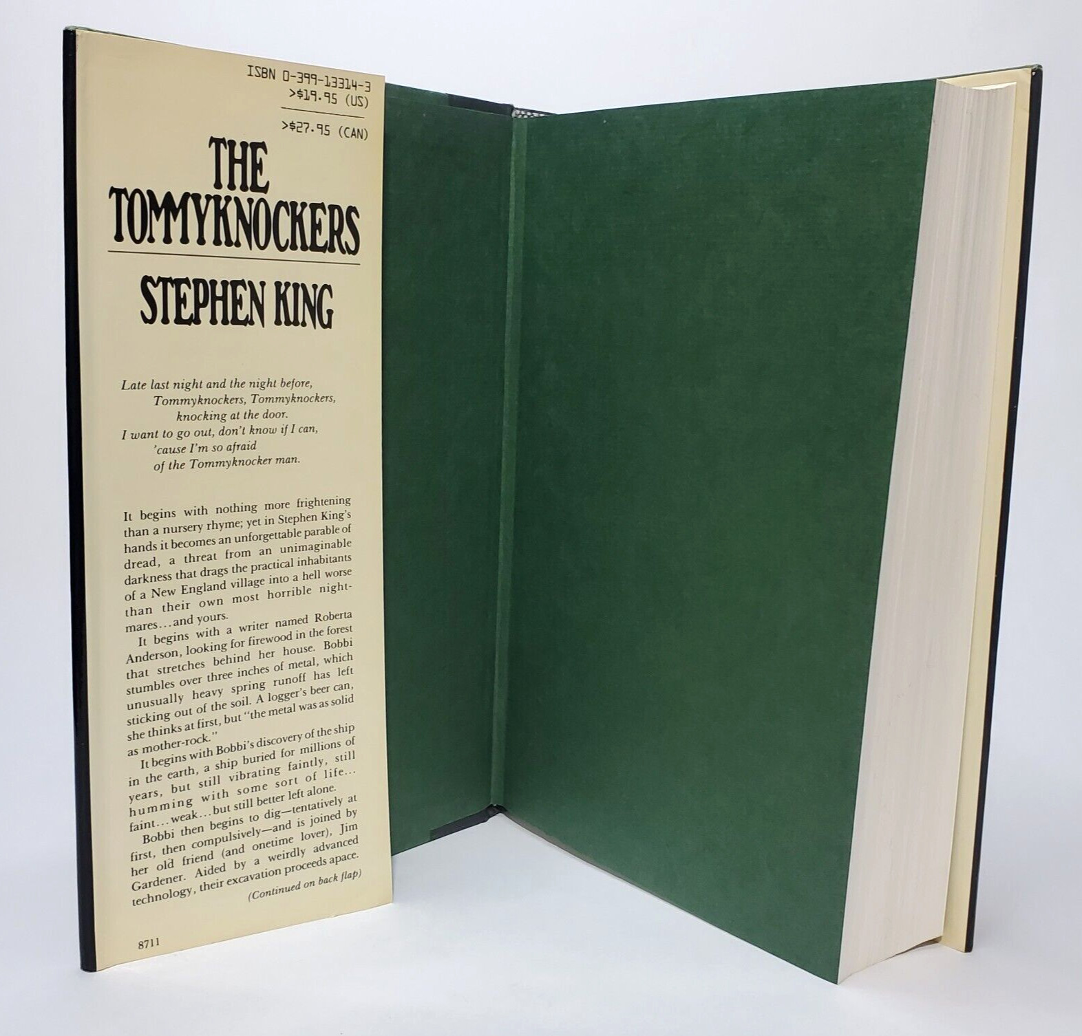 THE TOMMYKNOCKERS Stephen King 1987 First Edition First Print HC$DJ FINE COND