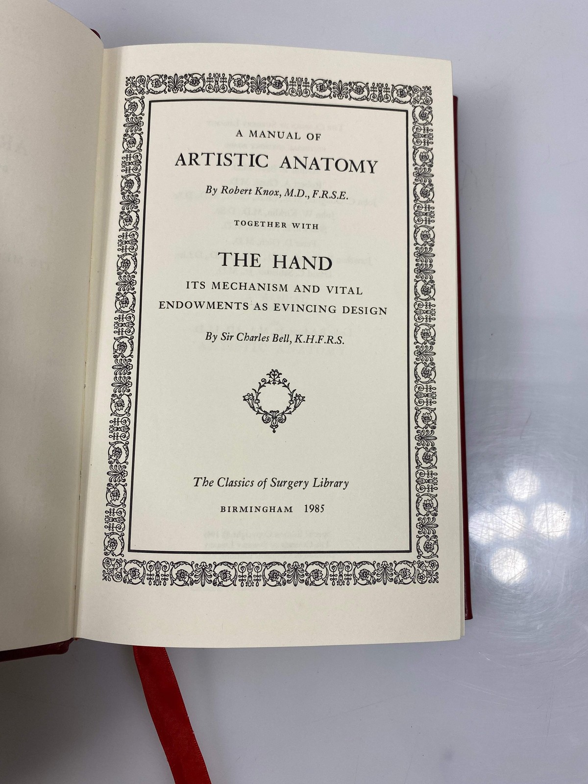 A Manual of Artistic Anatomy & The Hand 1983 Classics of Surgery HC
