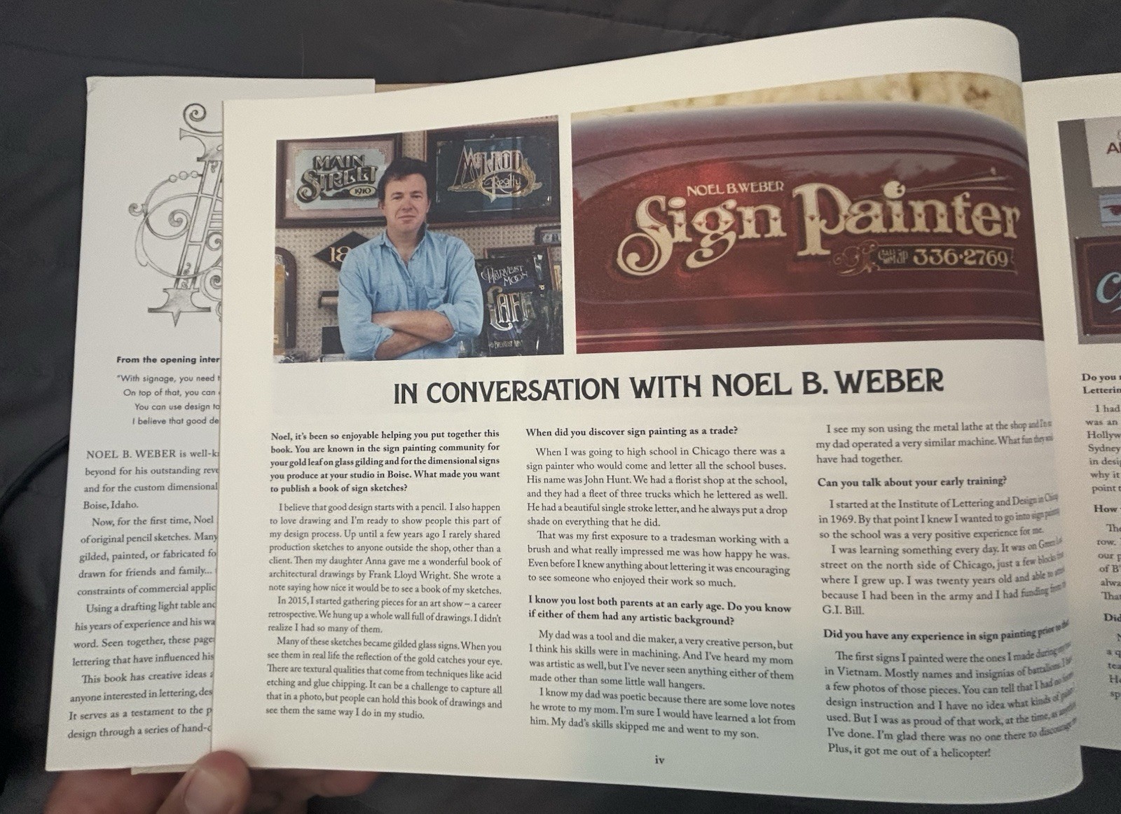 Noel B. Weber Sign Painter’s Sketch Book Hardcover Lettering Sign Painting Illus