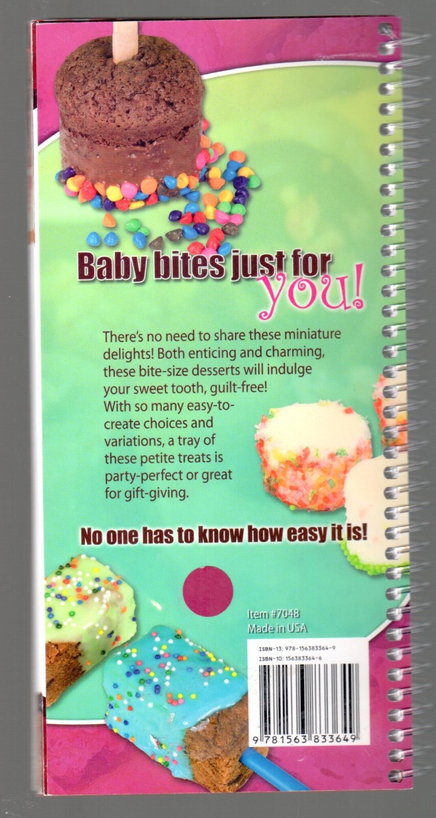 Brownie Babies Cheesecake Pops Fun & Easy Bite-Size Delights 62 Pages Book L@@K!