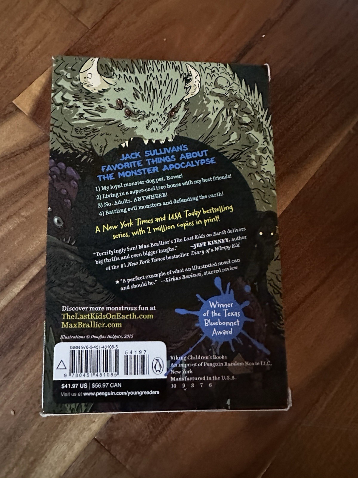 Max Brallier The Last Kids On Earth Hardcover Book Series #1-7