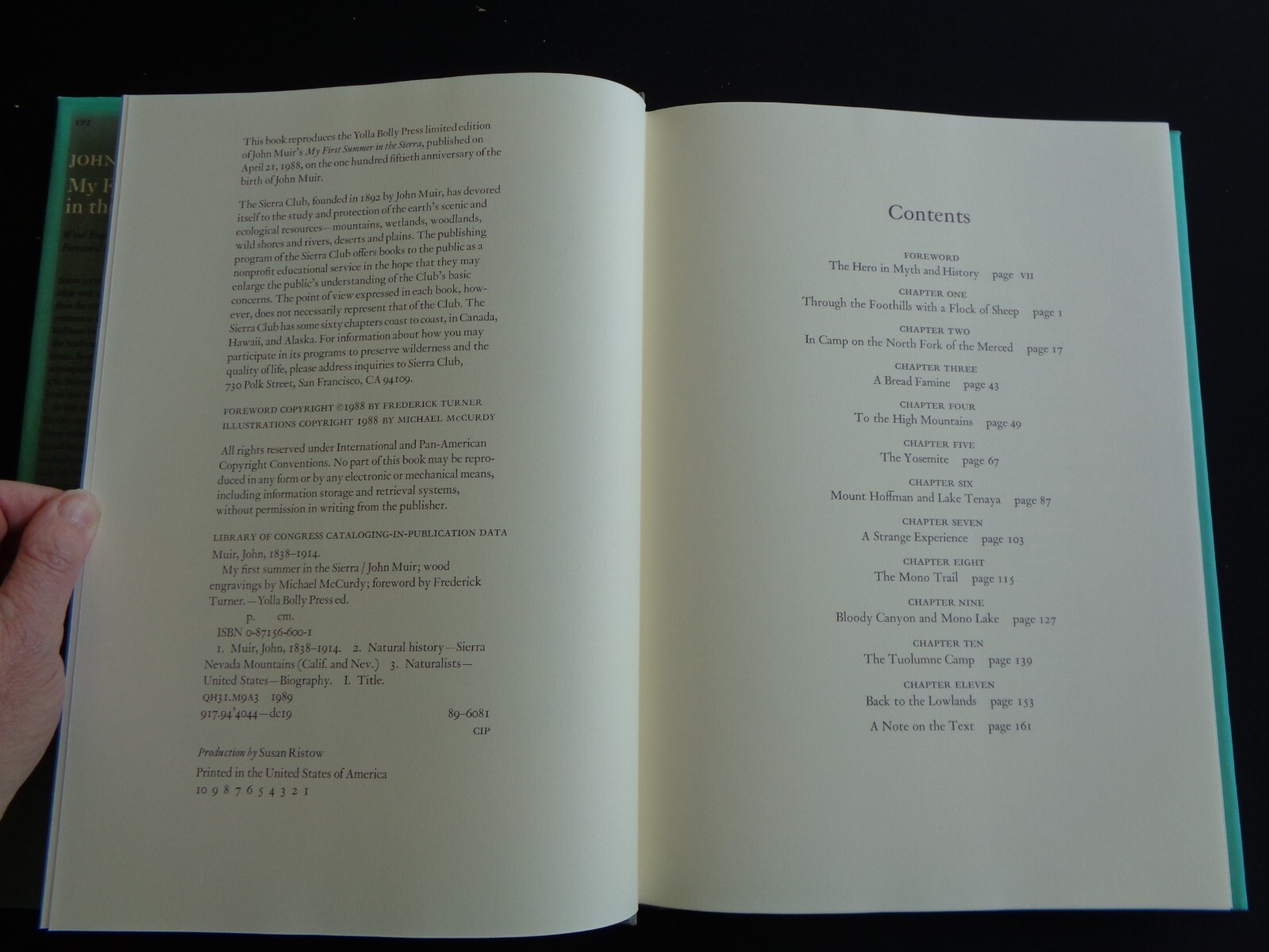 John Muir My First Summer in the Sierra 1988 Wood Engravings by Michael McCurdy