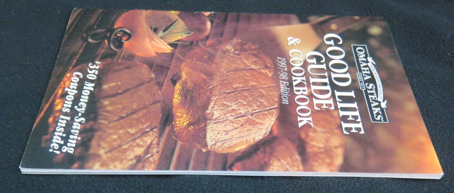 Omaha Steaks Good Life Guide & Cookbook Edition Booklet Vintage 1997-98