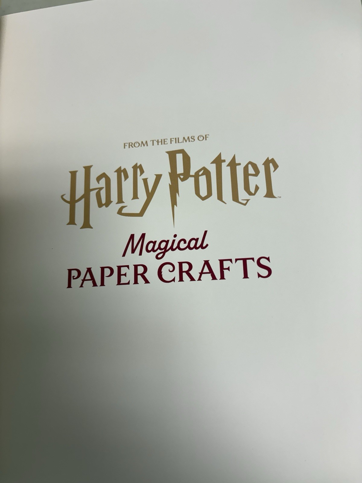 Harry Potter: Magical Paper Crafts By Matthew Reinhart and Jody Revenson