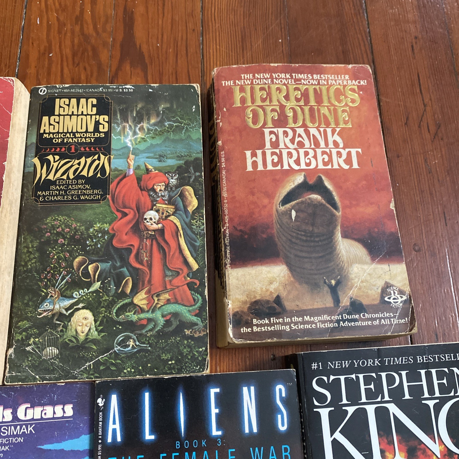 Lot Of 9 Science Fiction Paperback Novels
