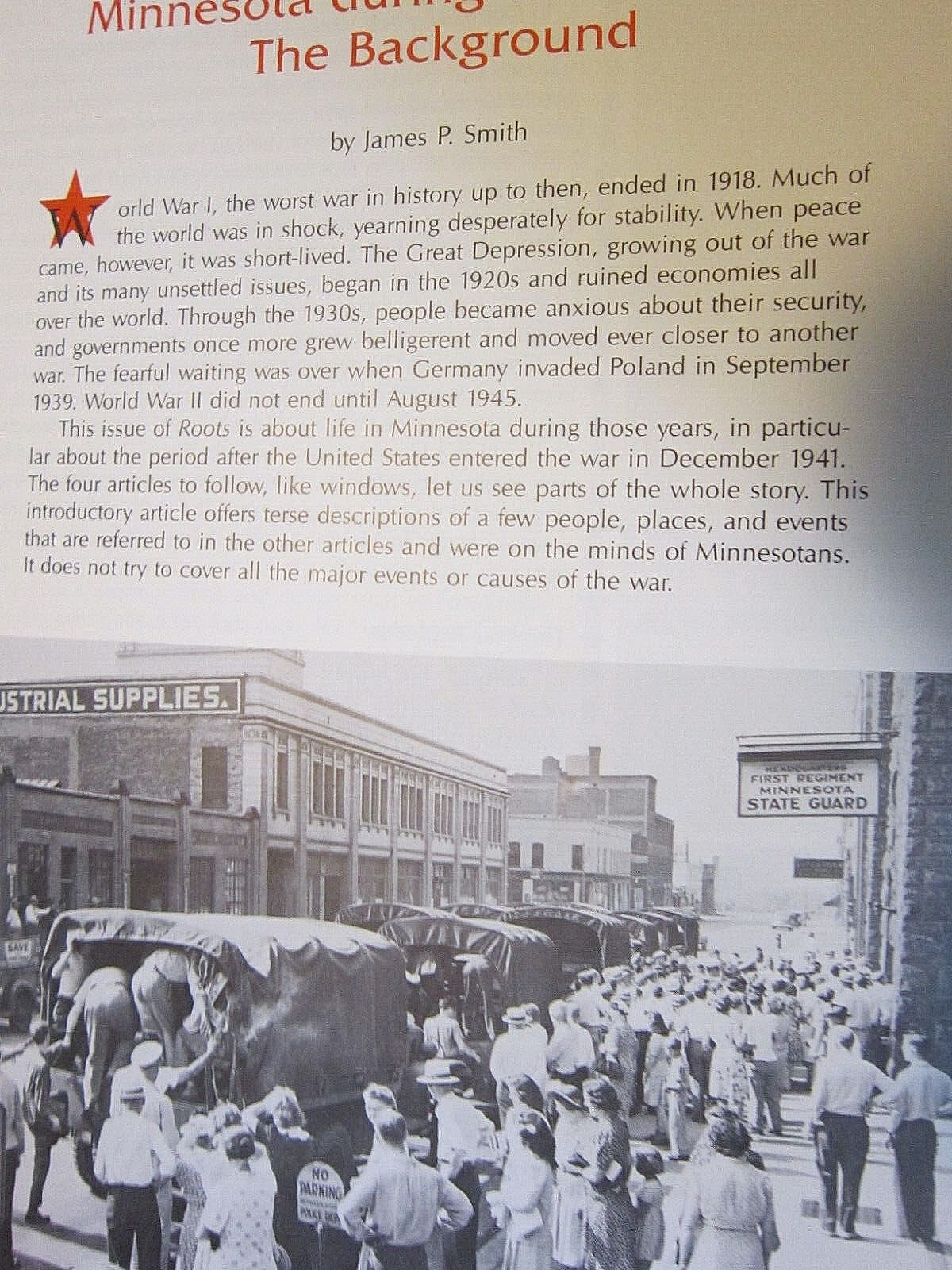 MINNESOTA DURING WORLD WAR II~MN Historical Society~PB~35 Pages~Homefront