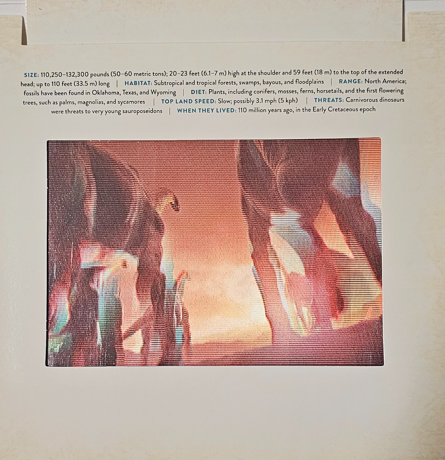 Dinosaur A Photicular Book – Dinosaurs in Living Motion 3D – 1st Printing