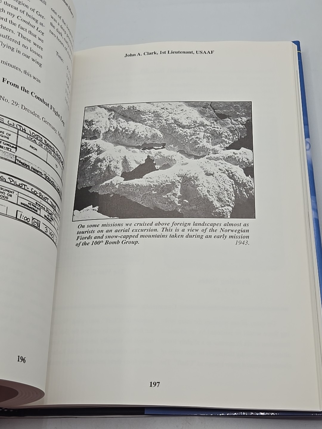 AN EIGHTH AIR FORCE COMBAT DIARY: COMBAT MISSIONS FLOWN By John A. Clark HCDJ