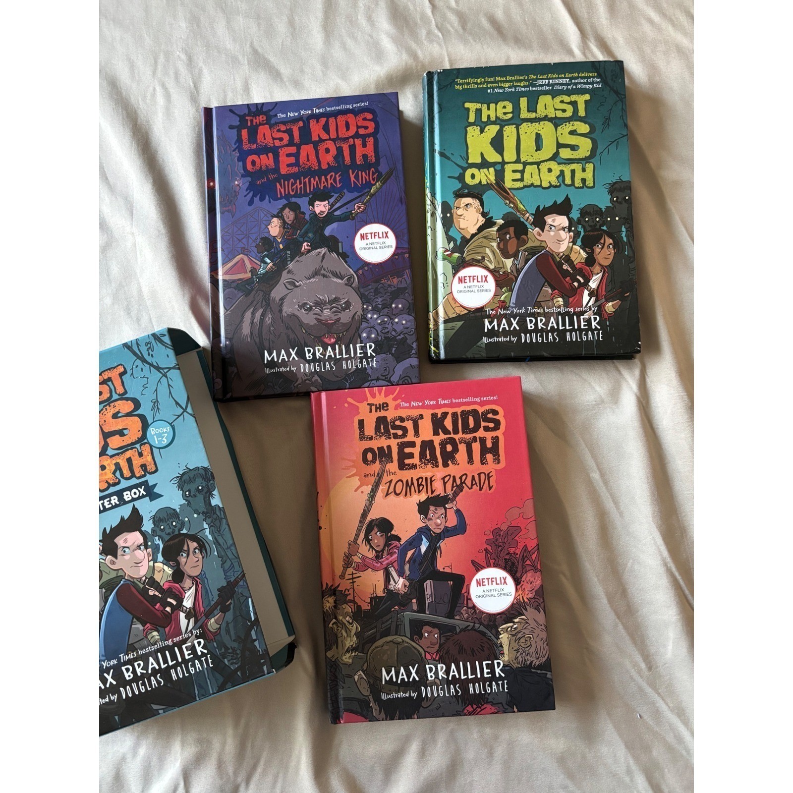 The Last Kids on Earth Monster Box Set Books 1-3 Hardcover Max Brallier Netflix