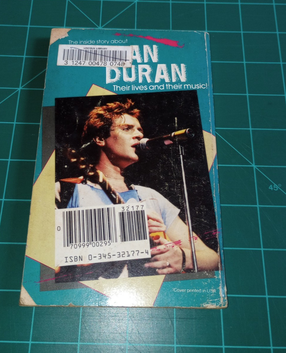 Duran Duran Paperback by Toby Goldstein 1984 former library copy British Pop