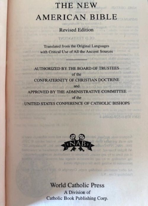 New American Bible by World Catholic Press (2011) Paperback