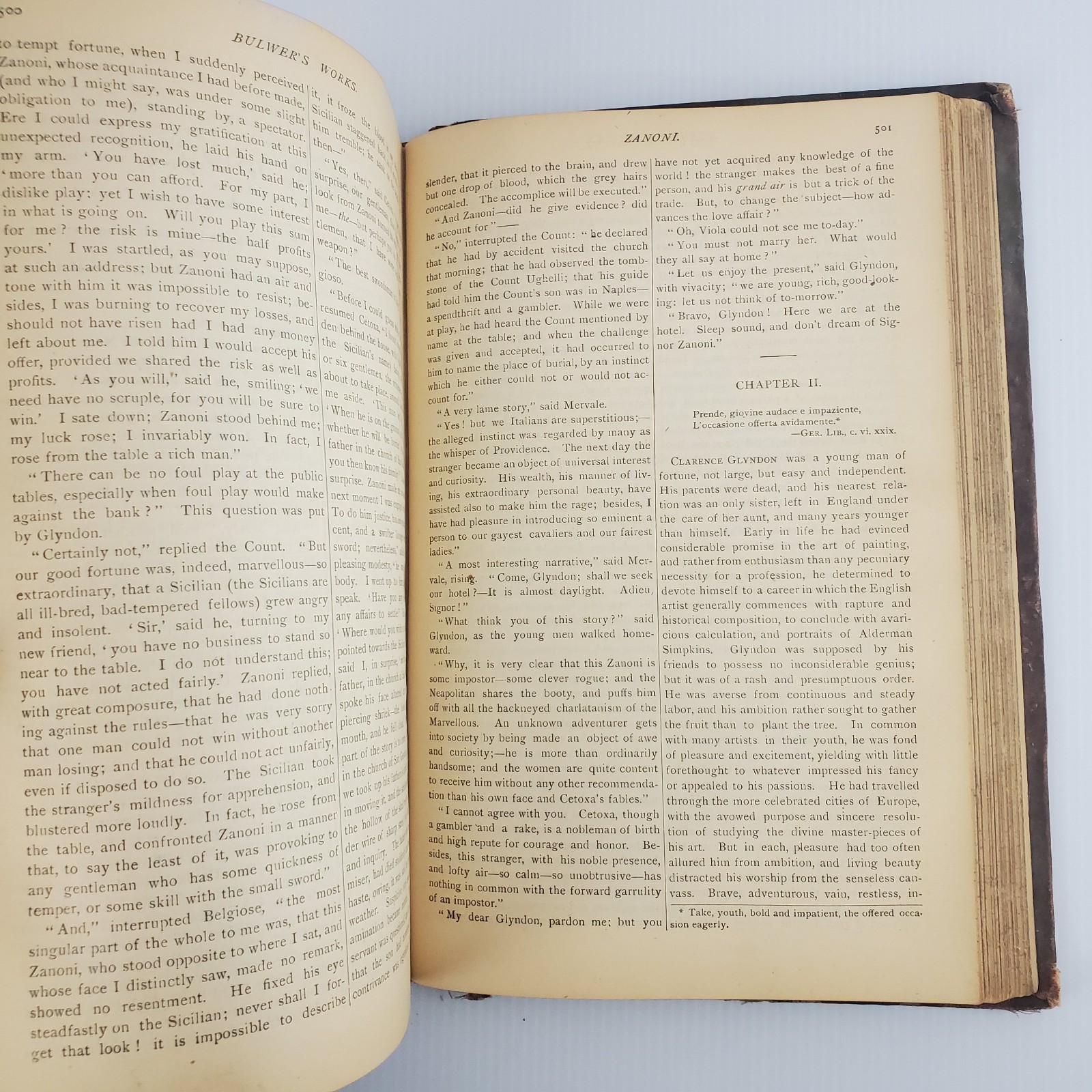 Antique Bulwers Works Volume VIII (8) By Edward Bulwer Lytton Hardcover