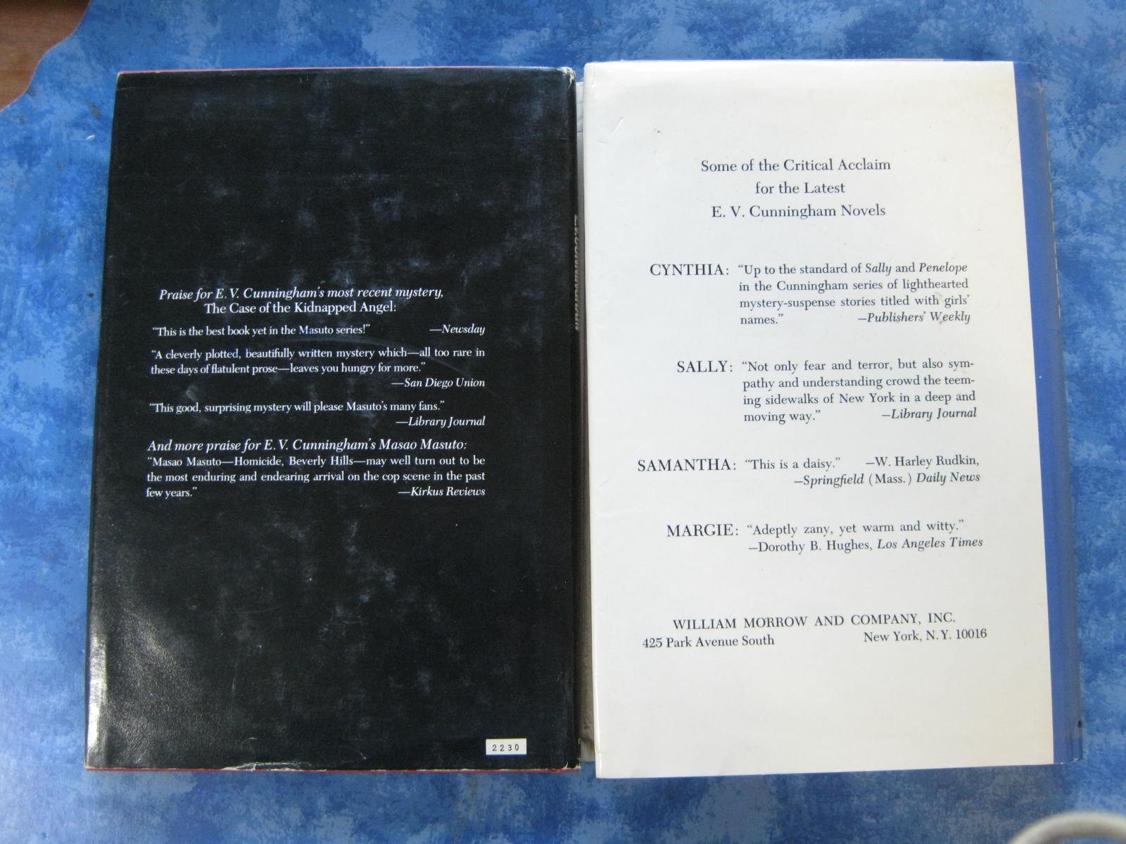 Vtg Lot of 5 E.V. CUNNINGHAM HCDJ 1984 3 Masao Masuto Mystery CYNTHIA SALLY GOOD