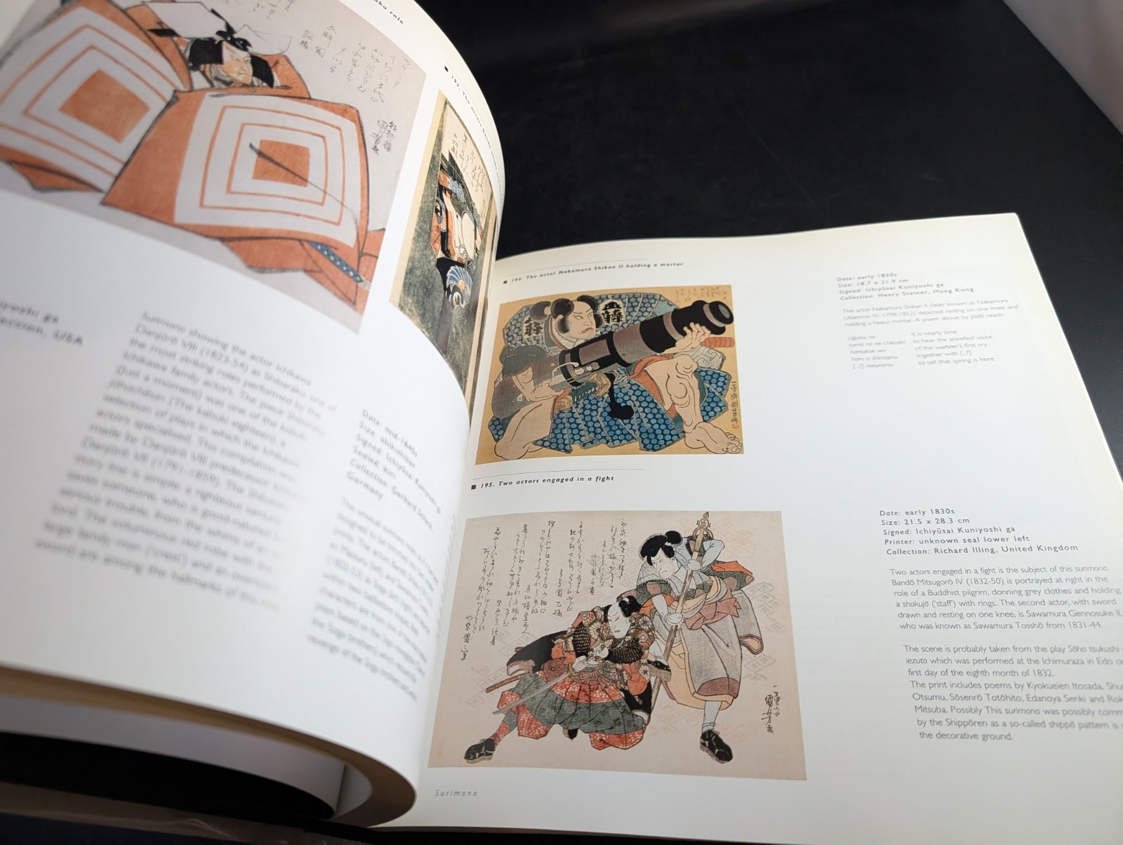 x2 Art Book Lot Heroes & Ghosts Japanese Prints by Kuniyoshi Ghosts & Demons LS
