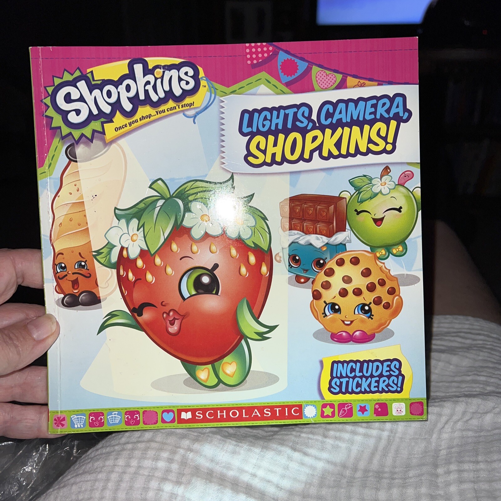 Shopkins Lights, Camera, Shopkins! Includes Stickers Paperback Very Good 2016