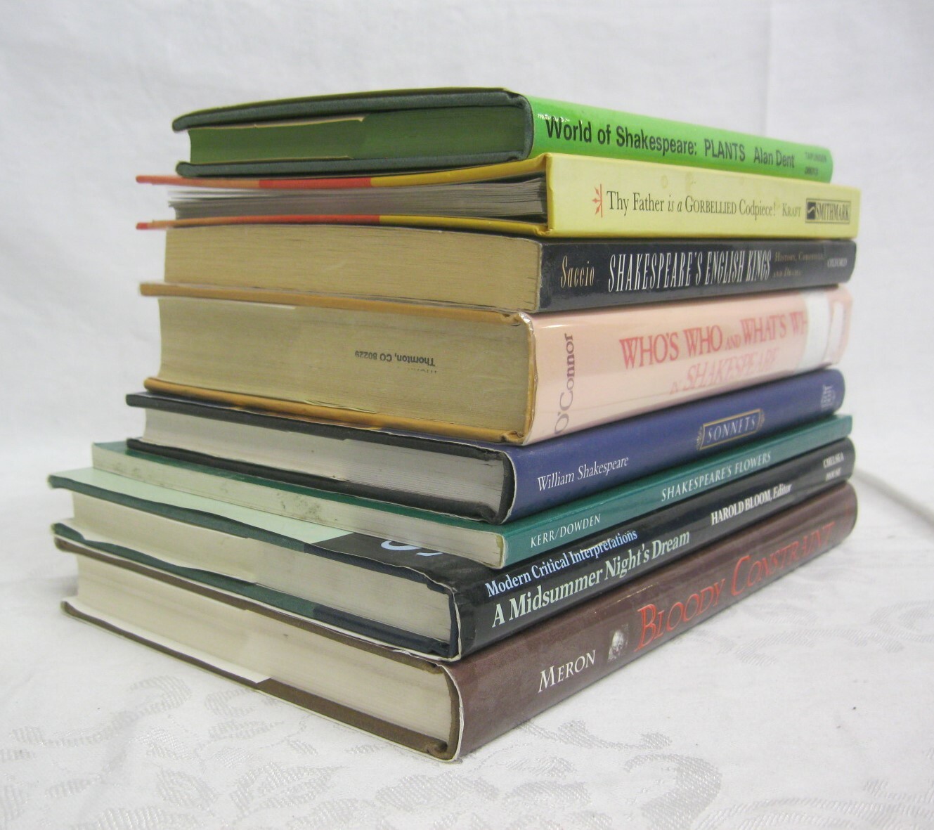 World of SHAKESPEARE Plants Flowers Sonnets Bloody Constraint Book Lot Of 8