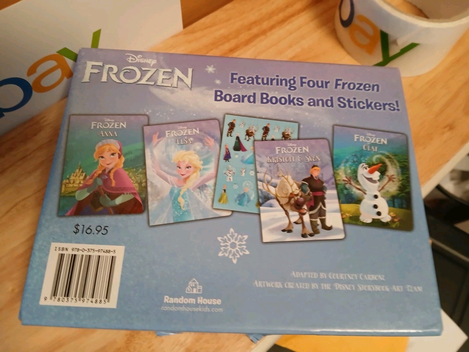 Lot Of 4 Disney’s Frozen Board Books Random House Kids set in box Olaf Anna Elsa
