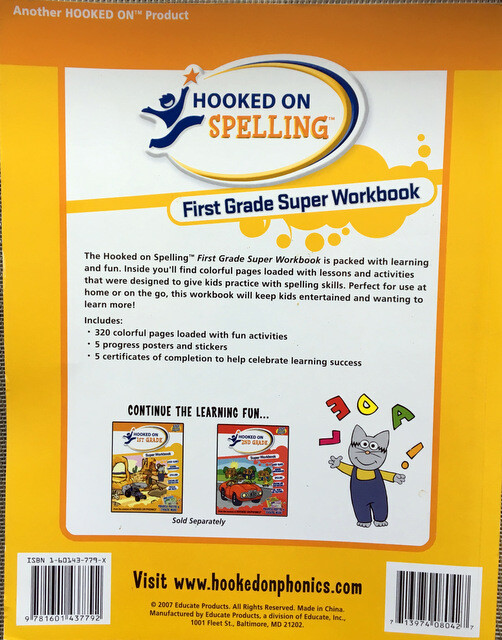 Hooked on First-Grade Super Workbook by L. L. C. Hop (2006, Mixed Media)