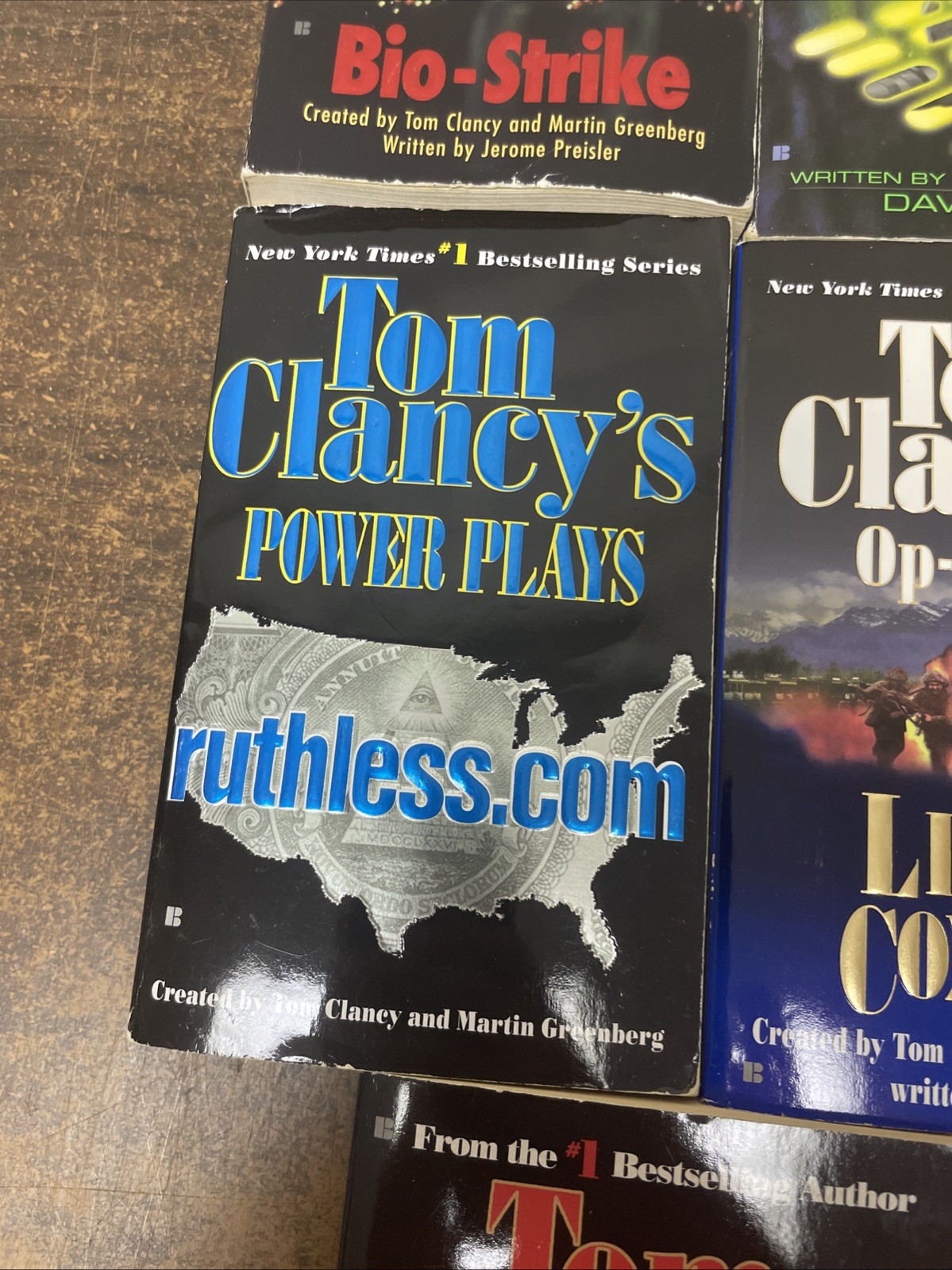 Tom Clancy Military Thriller Book Lot 8 PB HC Jack Ryan ACTION Spy Fiction