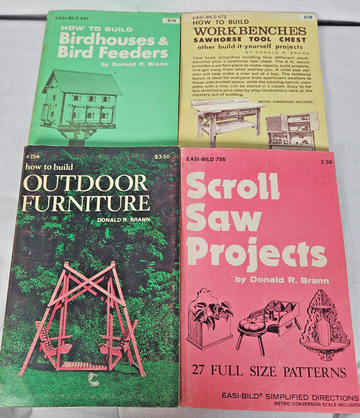 Easi-Bild Donald R. Brann How to Build Birdhouses Workbenches Outdoor Furniture