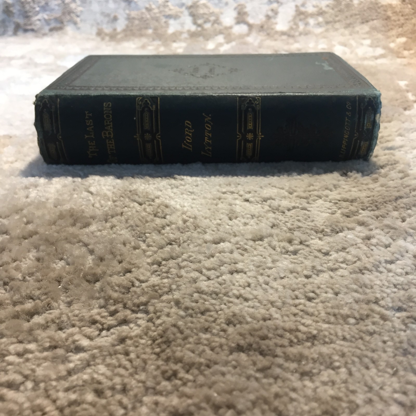 The Last Of The Barons Edward Bulwer-Lytton 1881 J.B. Lippincott Historical Fic