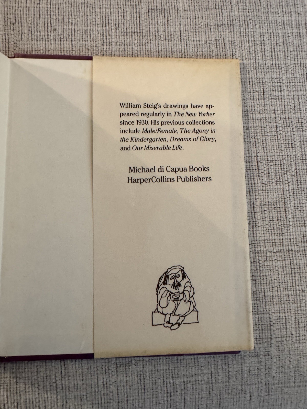 William Steig Strutters & Fretters 1992 1st Ed Hardcover w/DJ Cartoon Humor