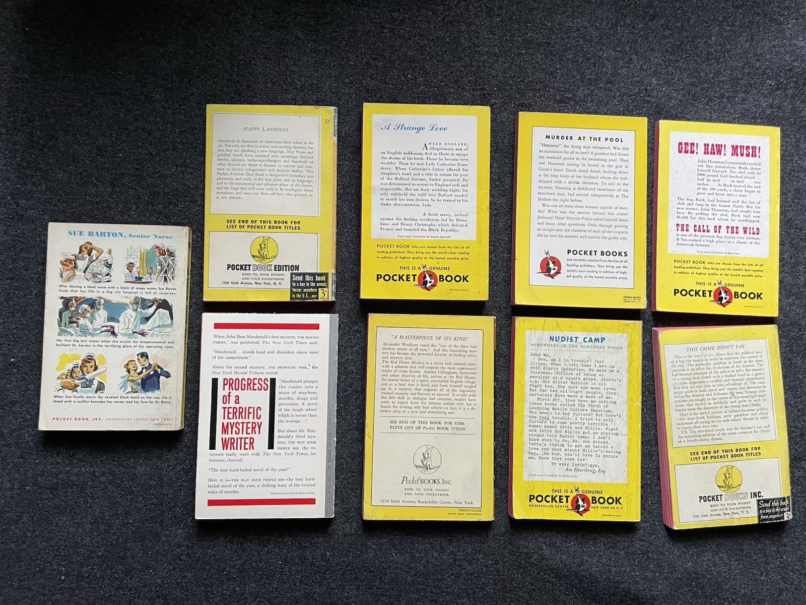 Vintage Paperbacks 50s 60s Lot x 9 POCKET BOOK Varia