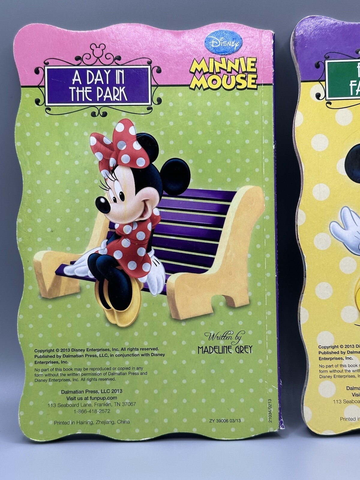 Disney Minnie Mouse Lot Of 2 Book 2013 Feeling Fabulous Day In The Park READ