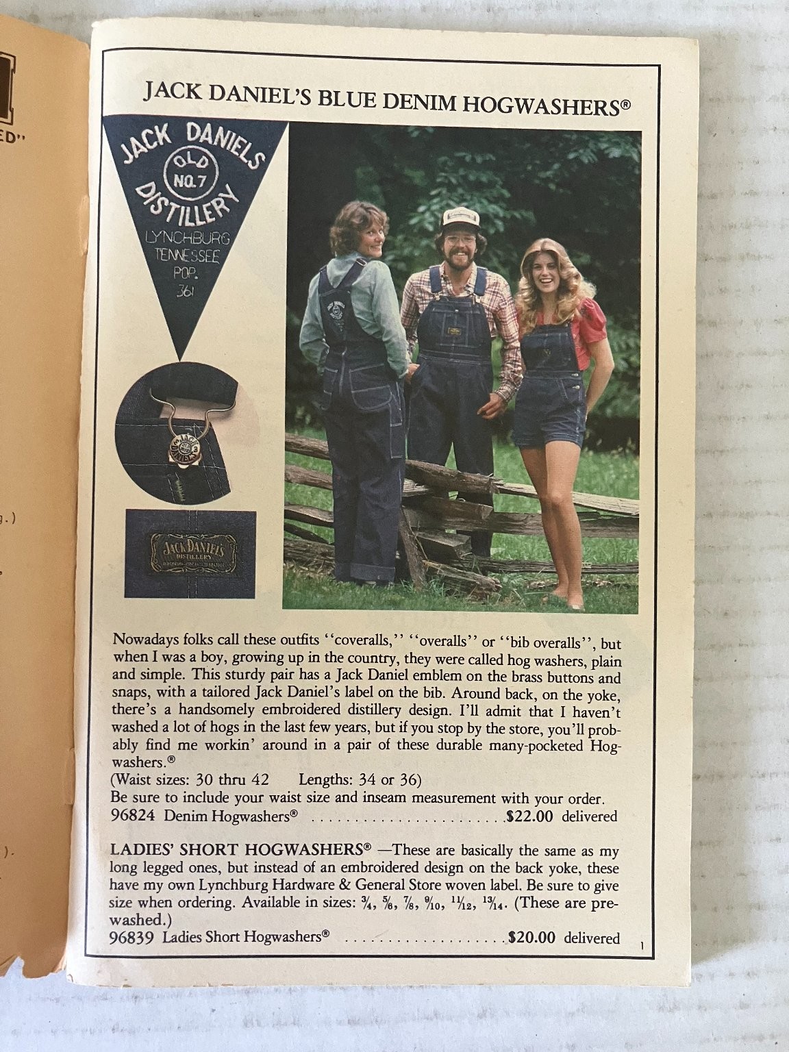 Lynchburg Hardware General Store Catalog Jack Daniel’s Vintage Collectible