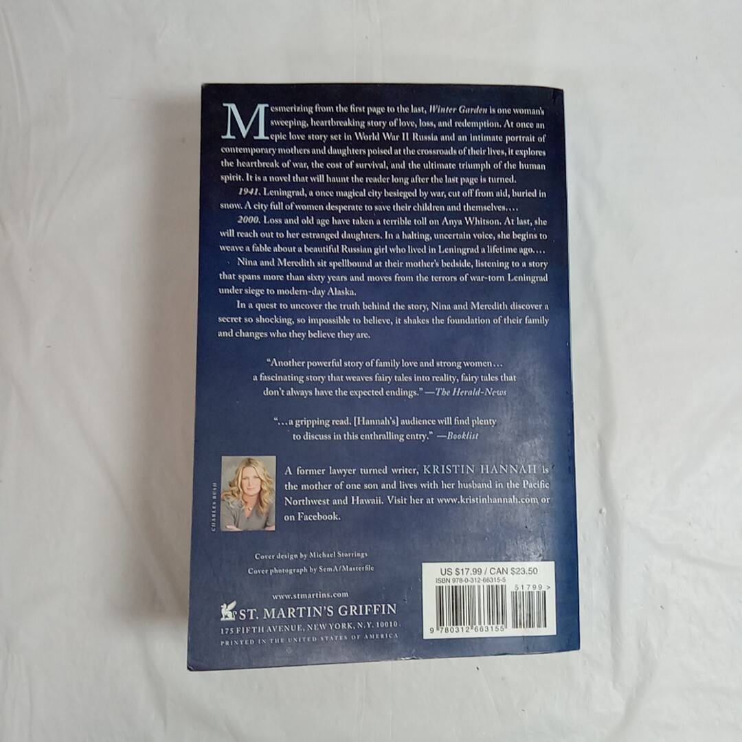 Winter Garden : A Novel by Kristin Hannah (2011, Trade Paperback)