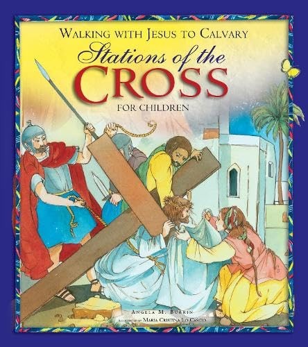 Stations of the Cross for Children by Burrin, Angela M. Hardback Book The Fast