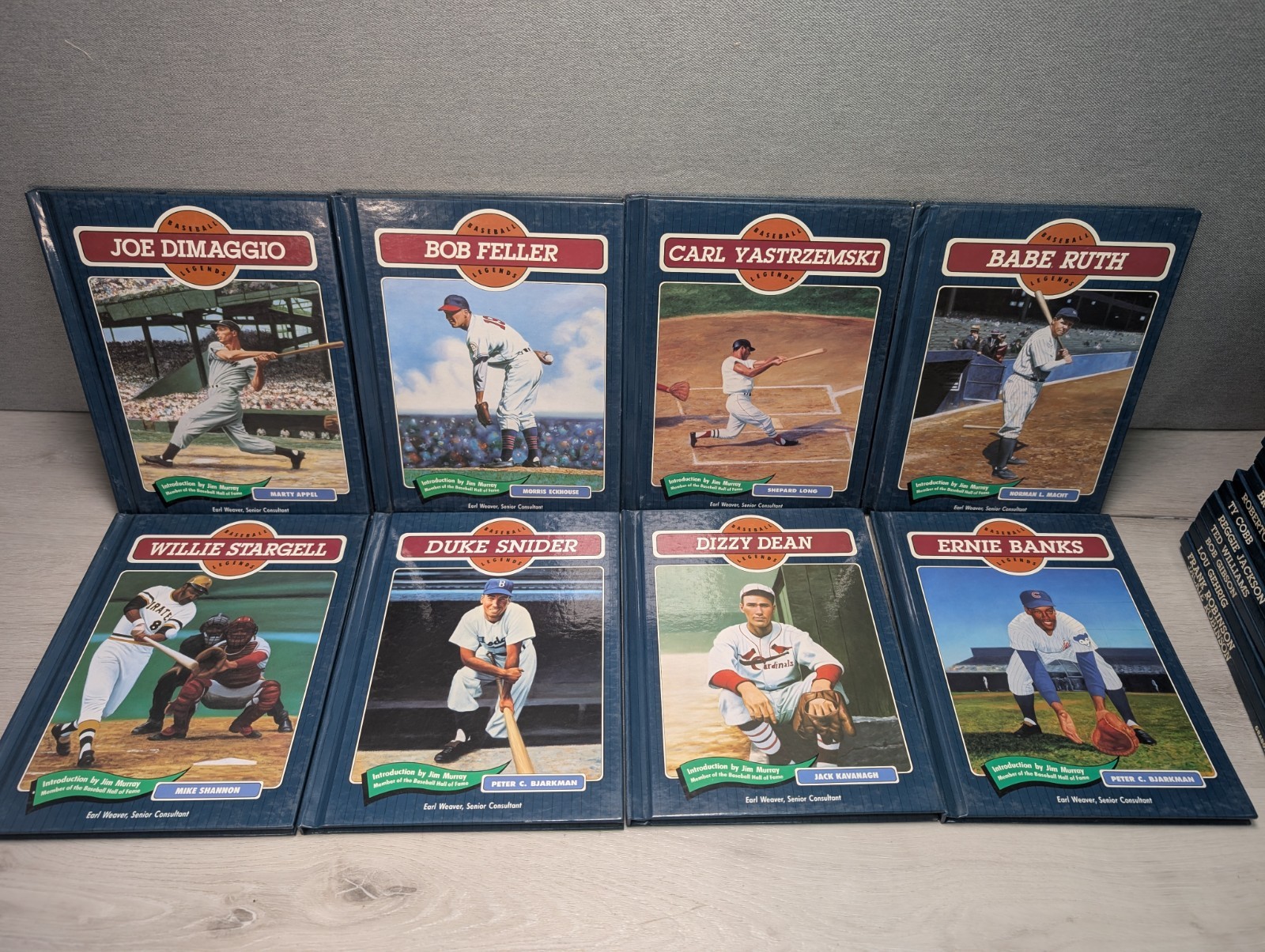 Lot of 36 Baseball Legends Series Hardcover Books Chelsea House 90’s HC Set MLB