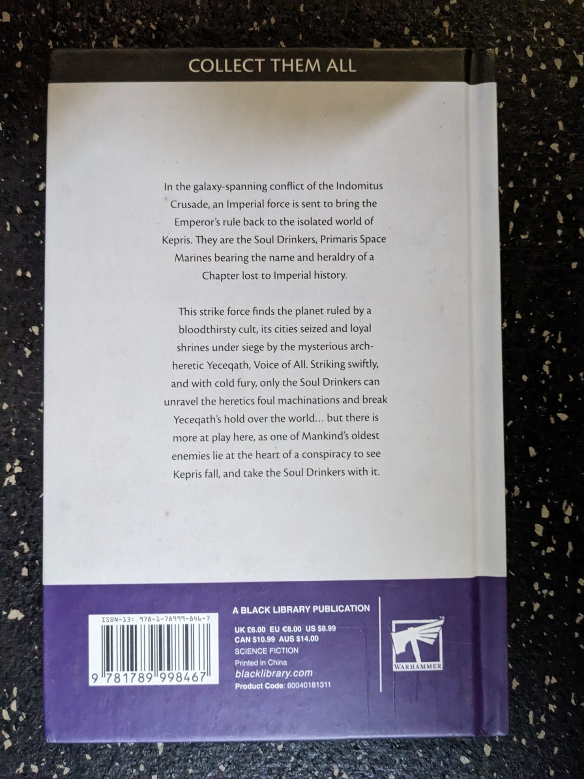 Traitor By Deed – Ben Counter Warhammer 40k Novella Hardcover Soul Drinkers