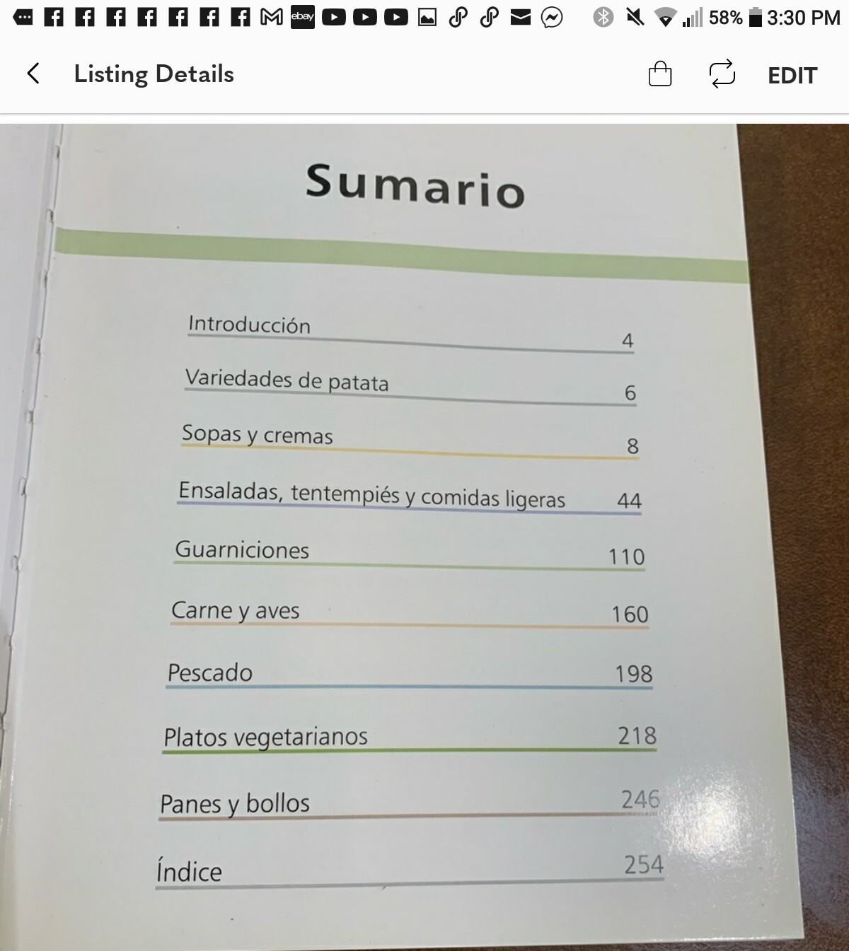La mejor cocina PATATAS.Spanish book 254 pages.