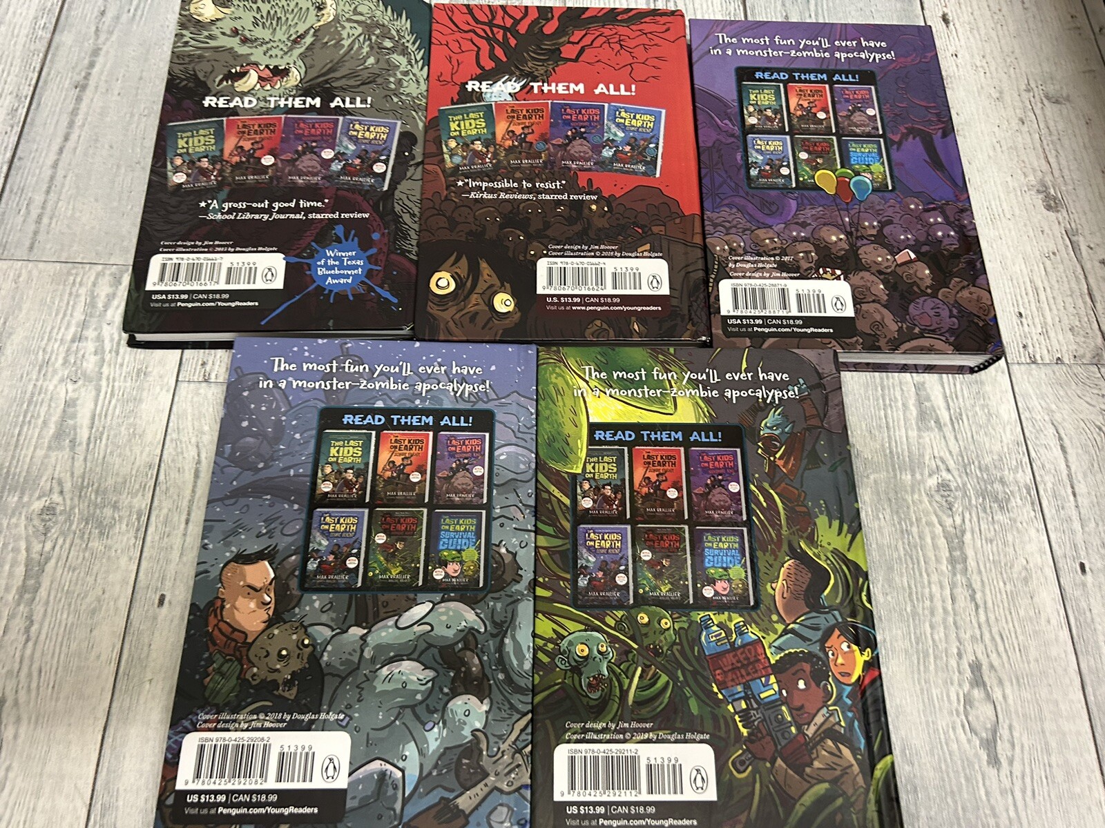 The Last Kids On Earth Books Collection Set by Max Brallier Lot Of 5