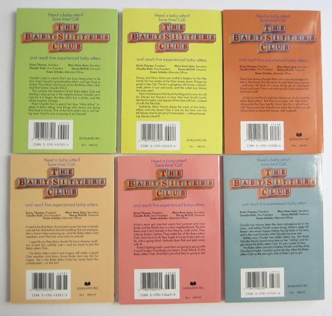 The BabySitters Club Lot 1-12 ~ Ann M Martin PB Books Kristy Mary Anne Claudia