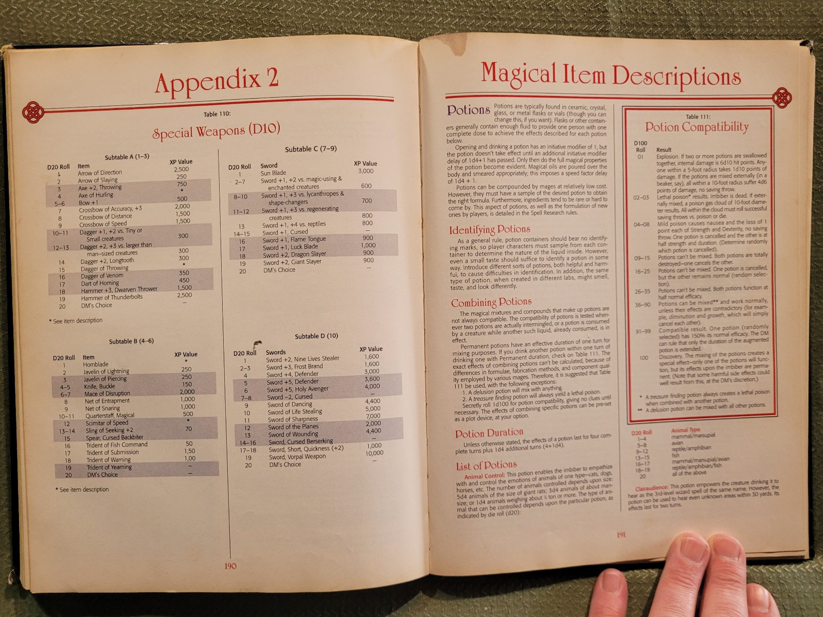 TSR 2160 AD&D Dungeon Master Guide 2E First Printing Hardcover