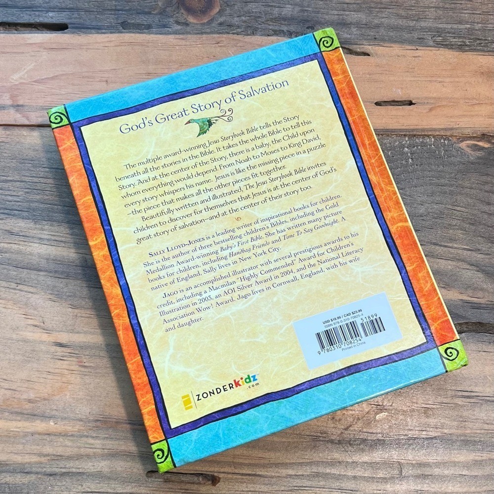 The Jesus Storybook Bible Sally Lloyd-Jones Illustrate Hardcover Zonderkidz Book
