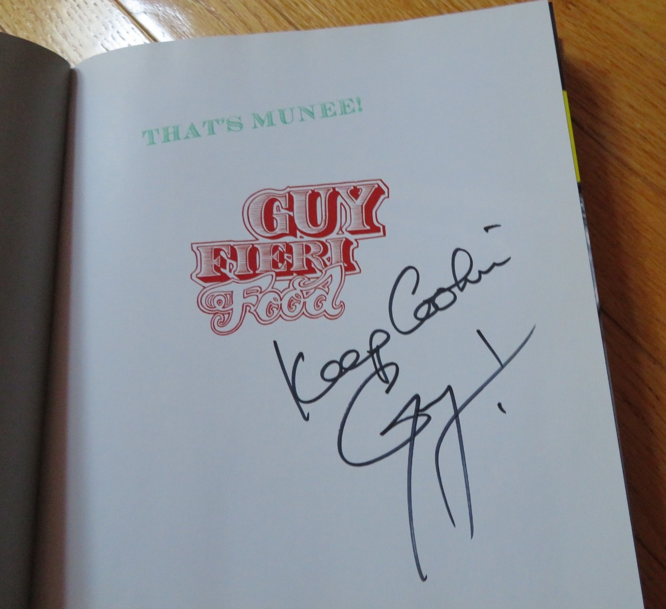 2011 SIGNED Guy Fieri FOOD, Cookin’ It, Livin’ It, Lovin’ It ~ 408 pages, HC