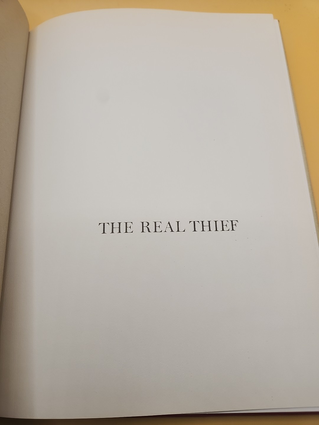 THE REAL THIEF William Steig 1973 Stated First Edition HBDJ EXC