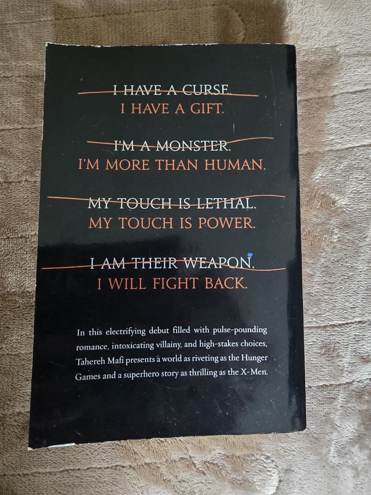 Tahereh Mafi Shatter Me PB 2011 HarperCollins Uncorrected Proof 1st Ed.